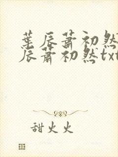 叶辰萧初然 叶辰萧初然txt