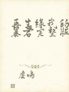 再生缘我的温柔暴君完整版