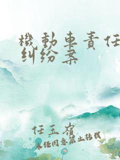 机动车责任事故纠纷案