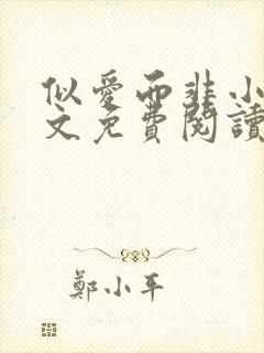 似爱而非小说全文免费阅读