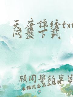 天唐锦绣txt网盘下载