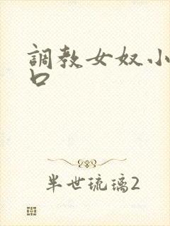 调教女奴小说重口