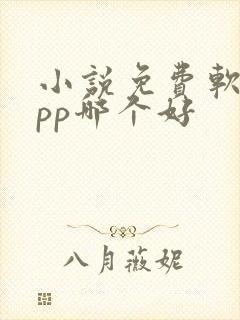 小说免费软件app哪个好