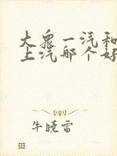 大众一汽和大众上汽哪个好 大众一汽和大众上汽哪个好