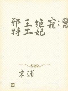 邪王绝宠:医品特工妃