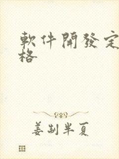 软件开发定制价格