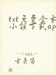 txt免费全本小说下载app