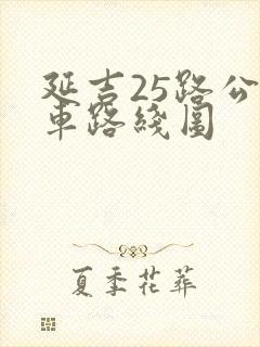 延吉25路公交车路线图