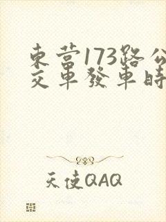 东营173路公交车发车时间表