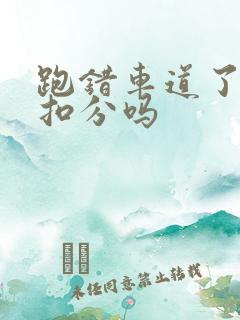 跑错车道了会被扣分吗
