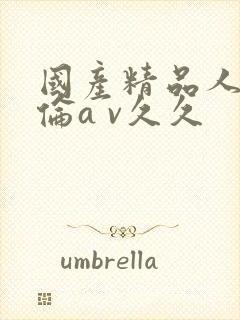 国产精品人妻人伦a v久久