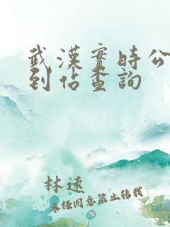 武汉实时公交车到站查询