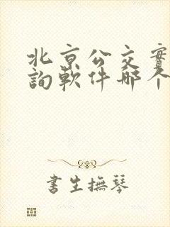 北京公交实时查询软件哪个好用