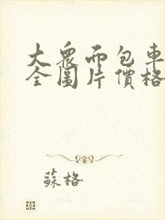大众面包车型大全图片价格表 大众面包车型大全图片价格表