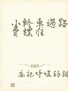 小轿车过路费收费标准