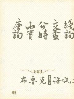 唐山公交线路查询实时查询