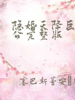 隐婚天降巨富老公完整版 隐婚天降巨富老公完整版