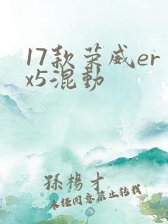 17款荣威erx5混动