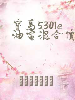 宝马530le油电混合价格2019