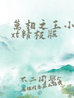 万相之王小说txt精校版