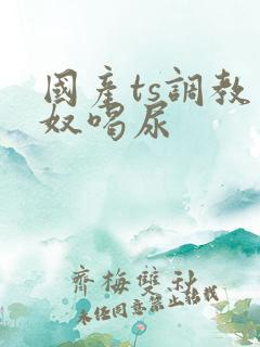 国产ts调教男奴喝尿