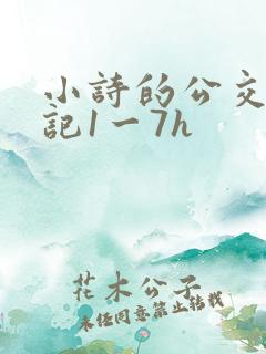 小诗的公交车日记1一7h