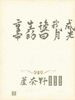 重生后我成了影帝的白月光