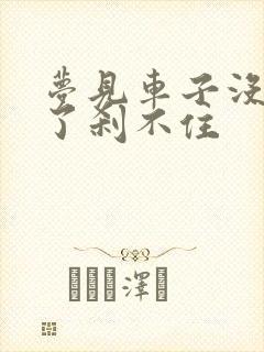 梦见车子没刹车了刹不住