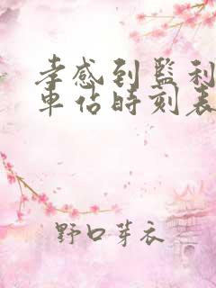 孝感到监利的汽车站时刻表