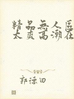 精品无人区少妇太爽高潮在线播放
