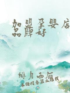 加盟孕婴店哪个品牌好