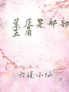 叶辰是哪部小说主角 叶辰是哪部小说主角