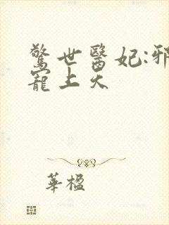 惊世医妃:邪王宠上天