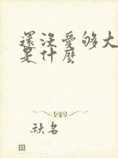 还没爱够大结局是什么