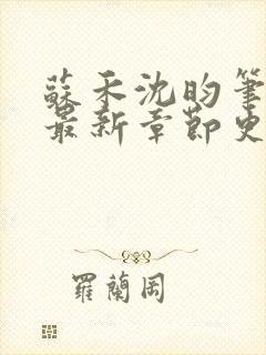 苏禾沈昀笔趣阁最新章节更新