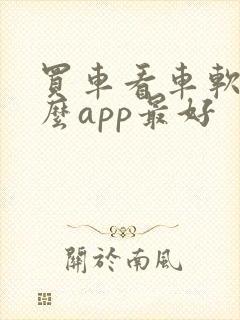 买车看车软件什么app最好