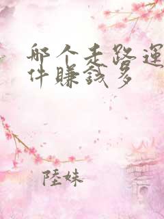 哪个走路运动软件赚钱多