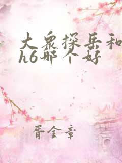 大众探岳和哈弗h6哪个好