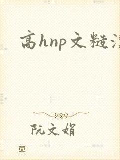 高hnp文糙汉