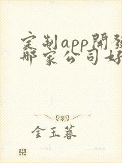 定制app开发哪家公司好 定制app开发哪家公司好