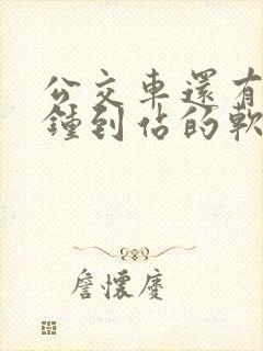 公交车还有几分钟到站的软件叫什么