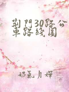 荆门30路公交车路线图