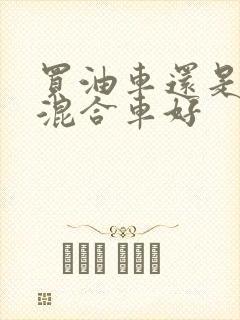 买油车还是油电混合车好