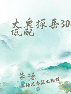 大众探岳300低配