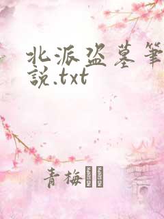 北派盗墓笔记小说.txt