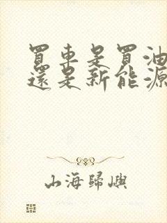 买车是买油车好还是新能源好