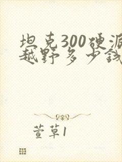 坦克300硬派越野多少钱