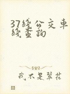 37线公交车路线查询