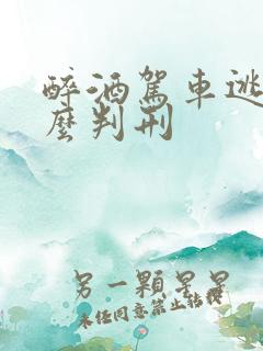 醉酒驾车逃逸怎么判刑