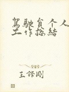 驾驶员个人年度工作总结